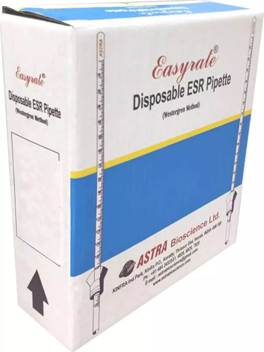 Astra Easyrate Disposable ESR Pipette - Pack of 100 Piece (AEP-01)