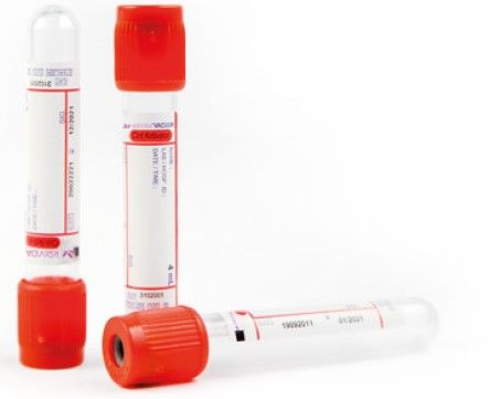 10 x Krivida Clot Activator Vacuum Blood Collection Tube - 4ml Pack of 100 Pieces (KV-4CA-V)