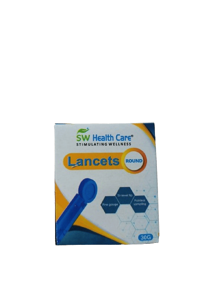 5 x SW Health Care Blood Lancet Round Lancet - Pack of 100 Pieces
