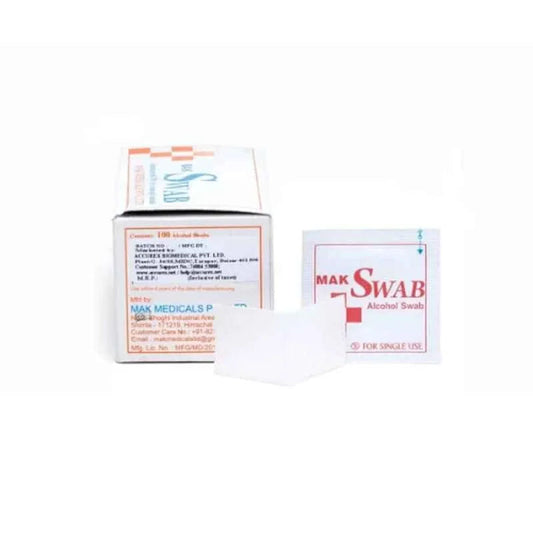 5 x Accurex Alcohol Swabs - Pack of 100