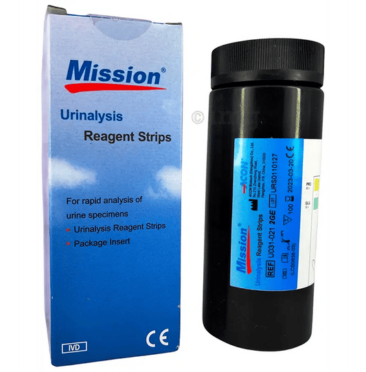 5 x  Acon Mission 2P Urine Strip - Pack of 100 Strips