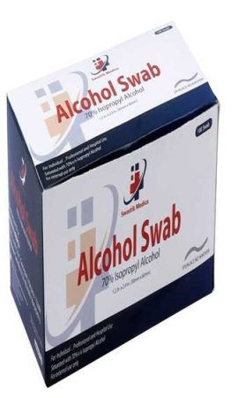 10 x  Swastik Medica Alcohol Swab - Pack of 100