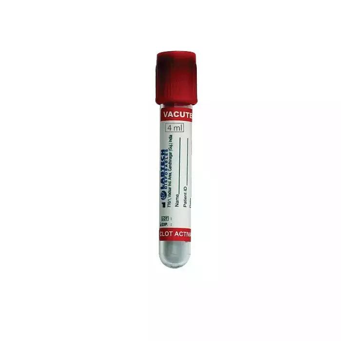 2 x  Labtech Clot Activator Non Vacuum Blood Collection Tube - 4ml Pack of 100 Pieces