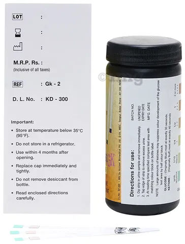 4 x  Accurex Urine Reagent Accu Stix GP Urine Strip - 100 Strips