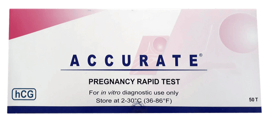Accurate Pregnancy Rapid Test - Pack of 50 Tests