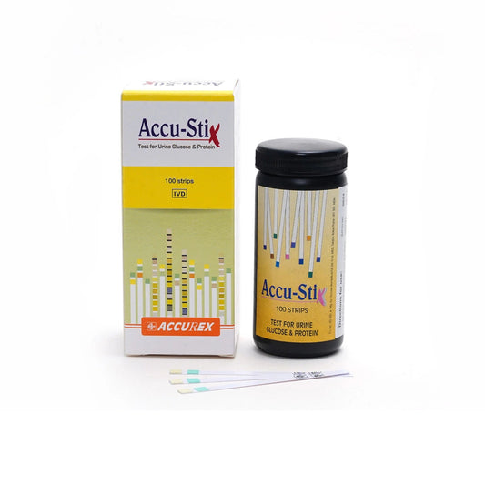 4 x  Accurex Urine Reagent Accu Stix GP Urine Strip - 100 Strips