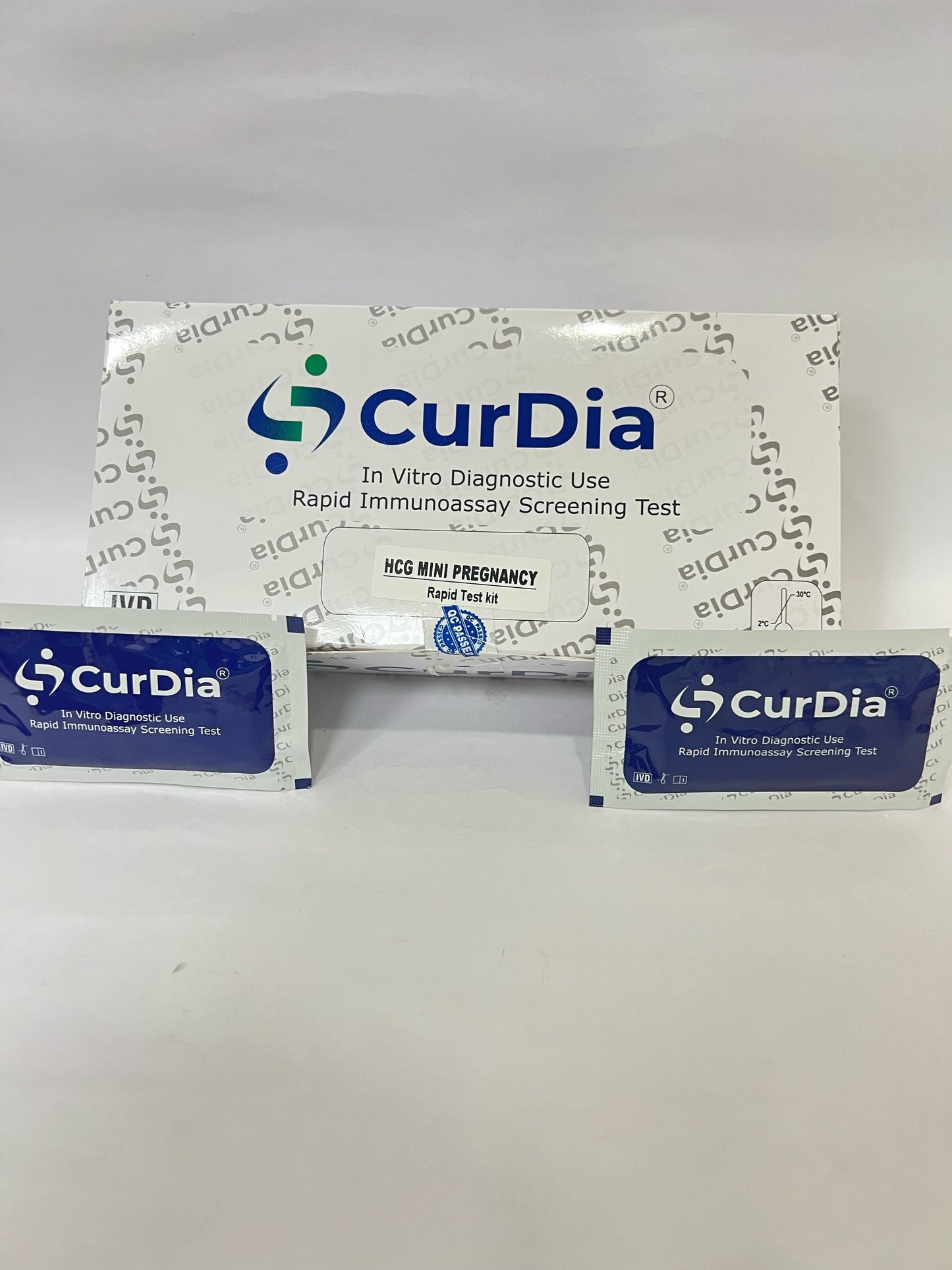 2 x  Curdia HCG Pregnancy kit - Mini Pack of 50 Test (CLPLPRE005)