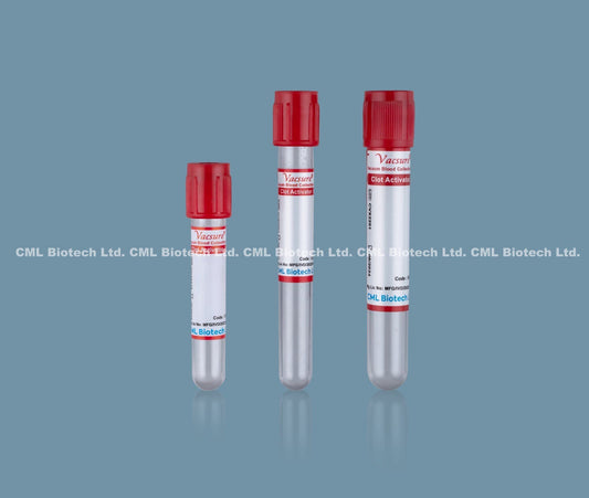 Vacsure Clot Activator Vacuum Blood Collection Tube - 4ml Pack of 100 Tubes