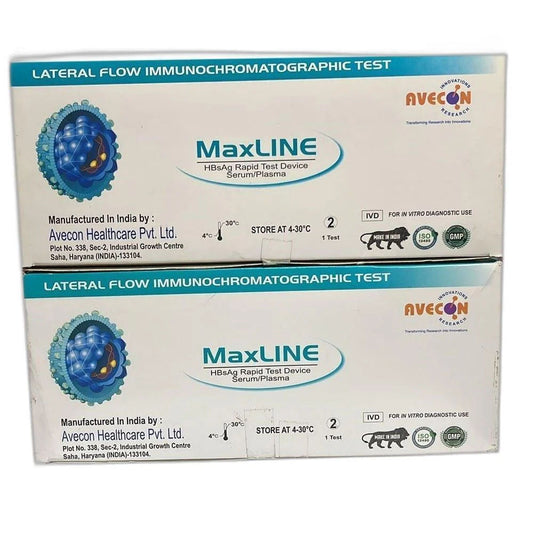 Avecon Maxline Hbsag Rapid Card - Pack of 50 Tests