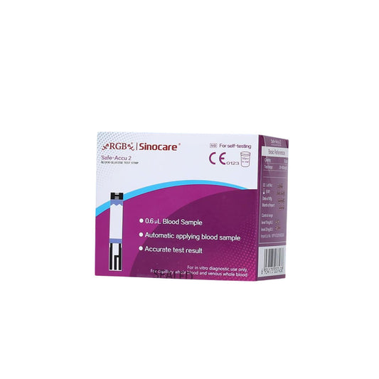 RGB Safe-Accu 2 Glucometer Strip - Pack of 50 Pieces