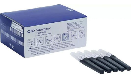 BD CNV Multi Sample Blood Collection Needle - 22GX1 Inch Box of 100 Pieces (360210)