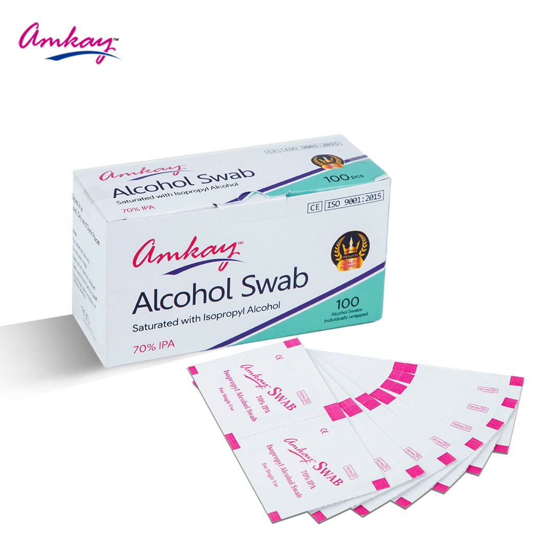 5 x  Amkay Alcohol Swab - Pack of 100