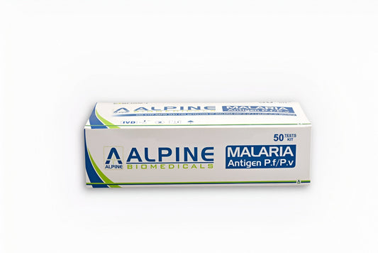 Alpine Pf/Pv Malaria Rapid Card - Pack of 50 Tests