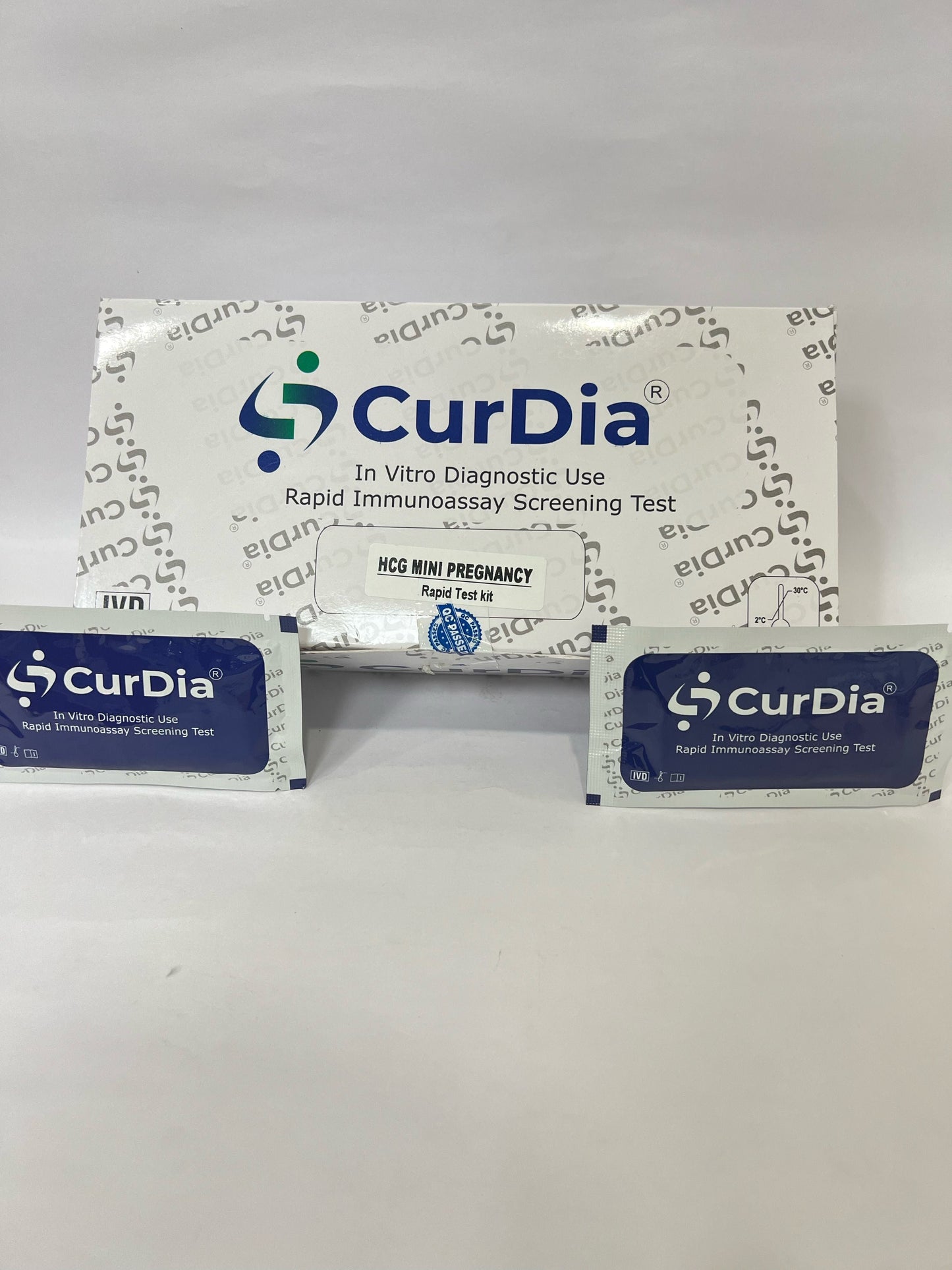 2 x  Curdia HCG Pregnancy kit - Mini Pack of 50 Test (CLPLPRE005)