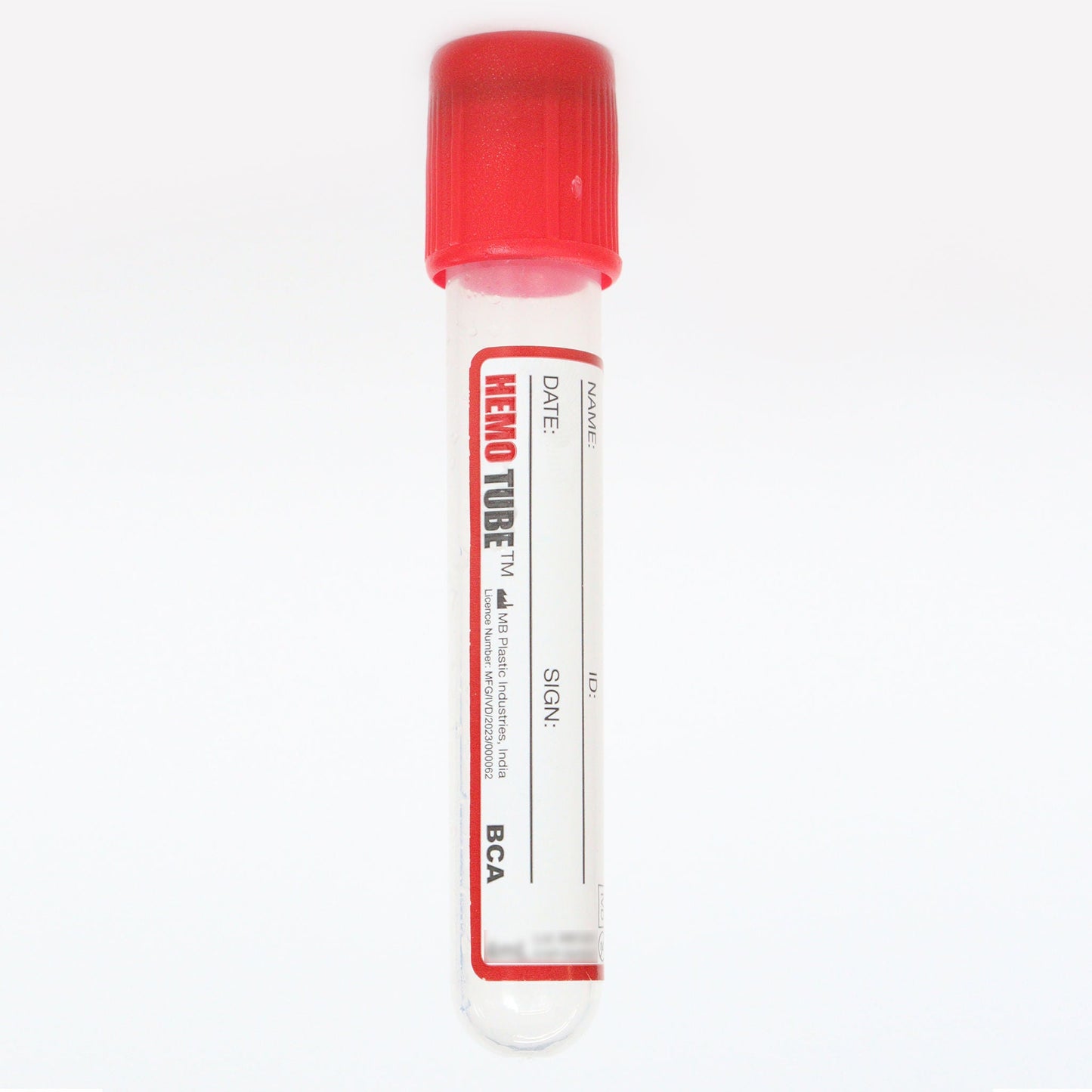 2 x  Hemotube Clot Activator Non Vacuum Blood Collection Tube - 2ml Pack of 100 Pieces