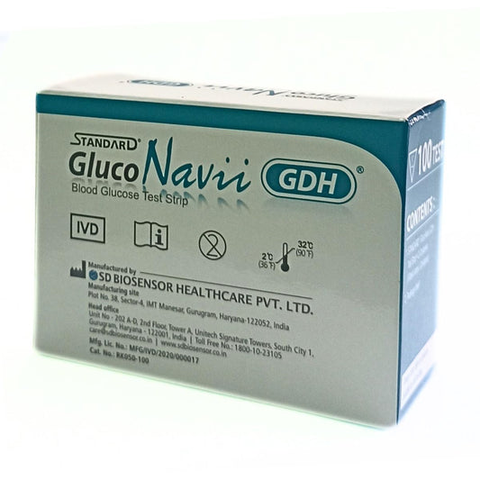 SD Biosensor GlucoNavii GDH Strips - Pack of 100 Strips